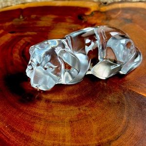 Vintage Princess House Crystal Dog